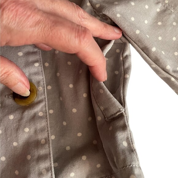 ❤️ TAHARI Polka Dot Gray And White Hoodie Jacket Size 12 Months - Picture 2 of 7